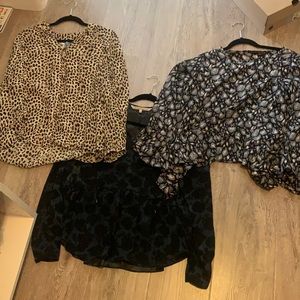 Set of three blouses from Nordstrom